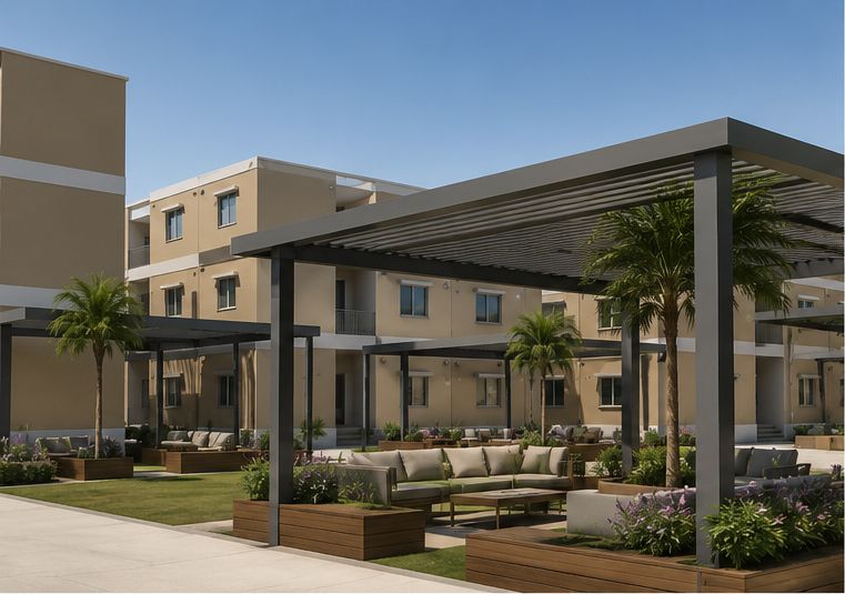 Multi-family community concept — courtyard